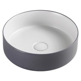 Cioso Round Basin Matte Grey-White