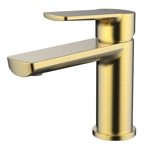 Akemi Basin Mixer Modern Brass