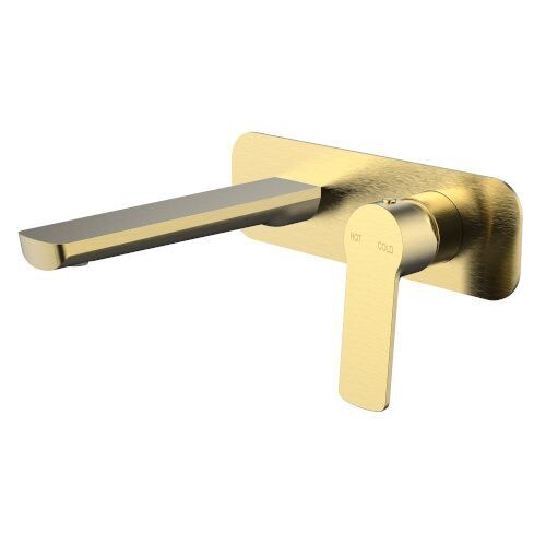 Akemi Wall Basin Mixer Modern Brass