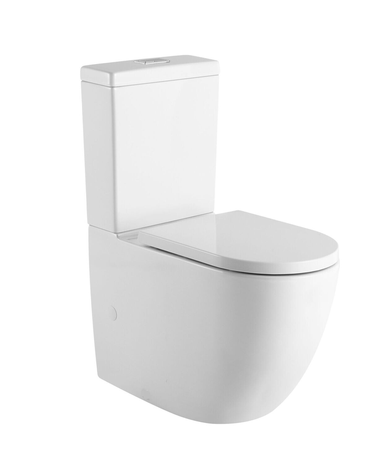 THE ULTIMATE TOILET Rimless & Tornado Flush-Extra Height-Easy cleaning Hygienius Glazing