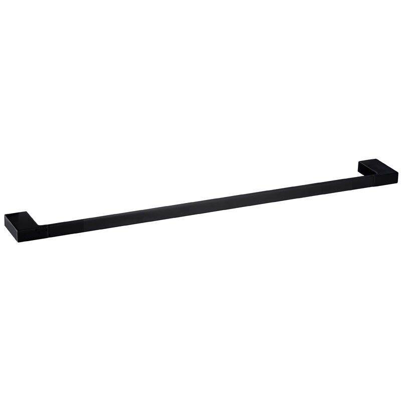 EDEN SINGLE TOWEL RAIL MATT BLACK 800