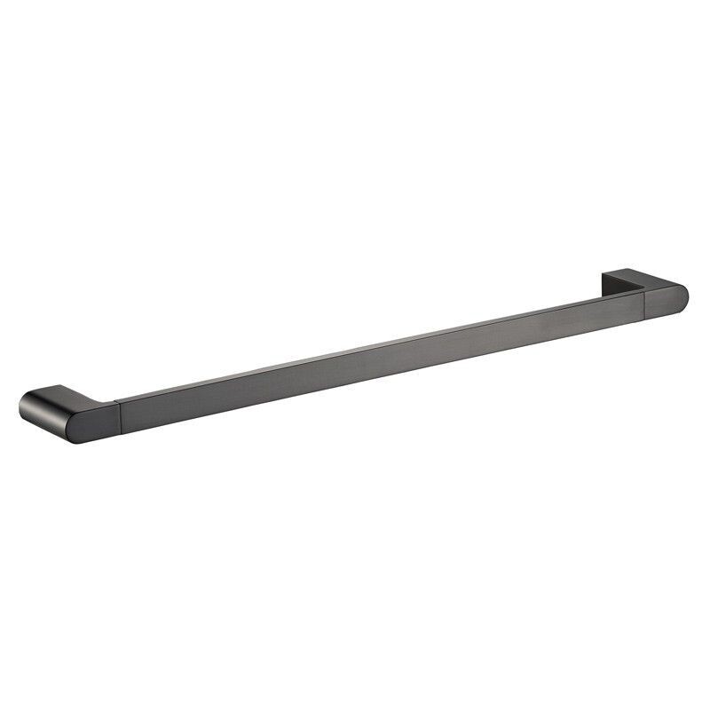 FLORES SINGLE TOWEL RAIL 800MM GUN METAL