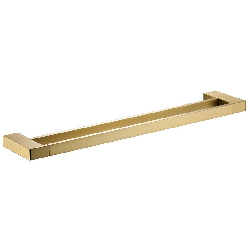 CERAM DOUBLE TOWEL RAIL 800MM BRUSHED GOLD