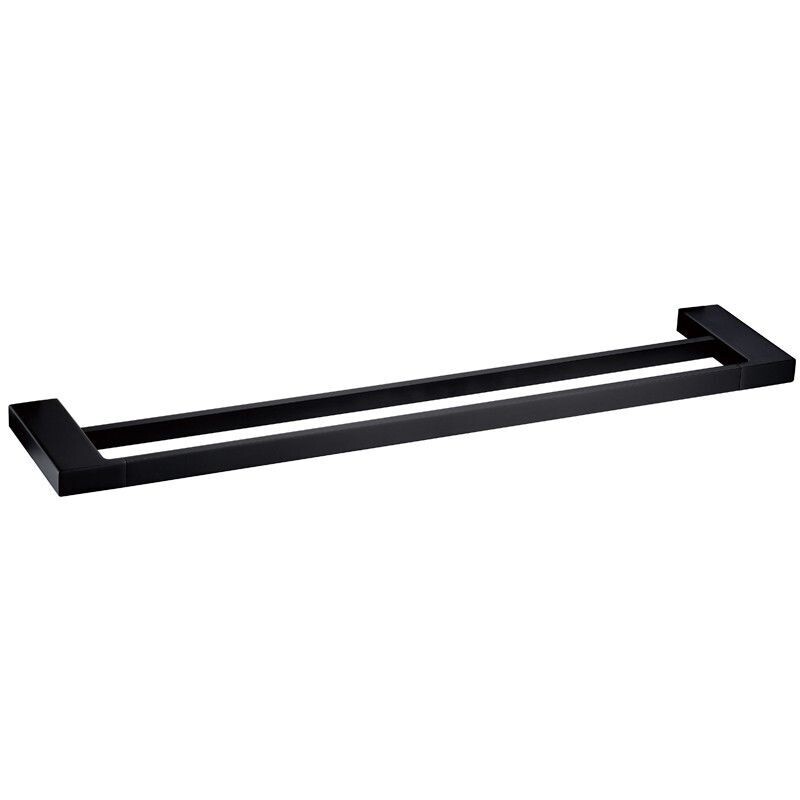 EDEN DOUBLE TOWEL RAIL MATT BLACK 800