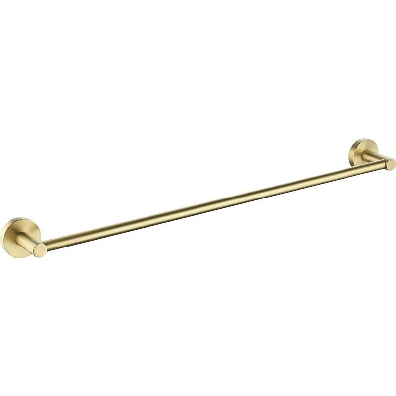 OPUS SINGLE TOWEL RAIL BRUSHED GOLD 600