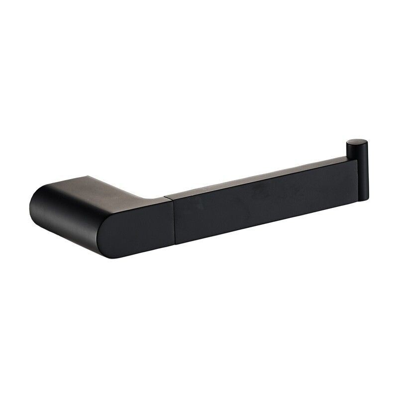 FLORES TOILET ROLL HOLDER MATT BLACK