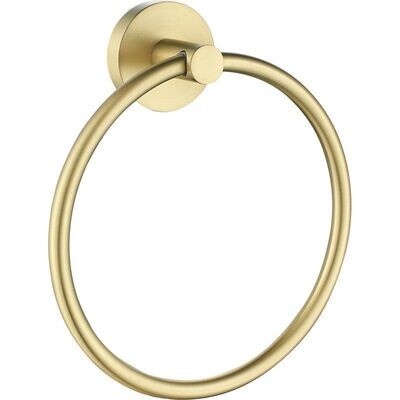 OPUS TOWEL RING BRUSHED GOLD