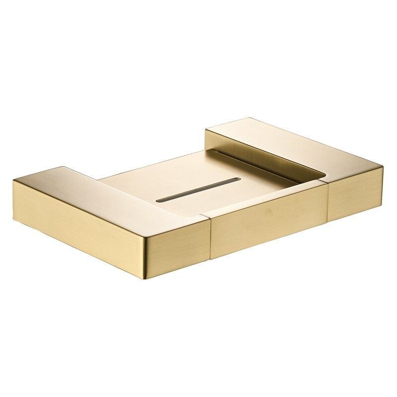 CERAM SOAP HOLDER BRUSHED GOLD