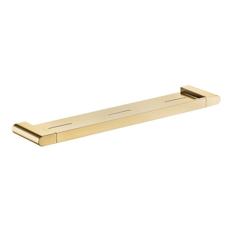 FLORES METAL SHELF BRUSHED GOLD