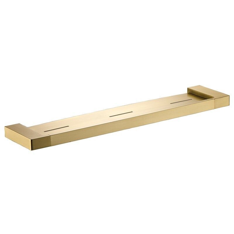 CERAM COSMETIC METAL SHELF BRUSHED GOLD