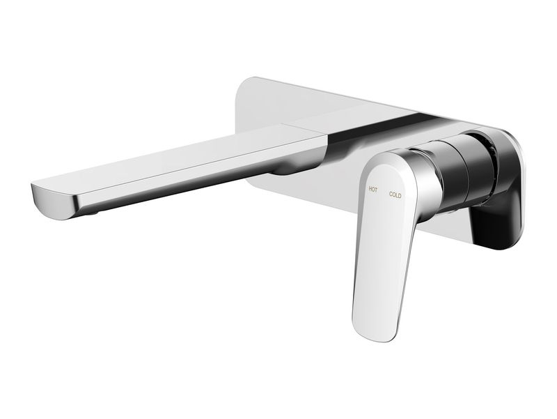 GLAMA WALL BASIN MIXER WITH PLATE