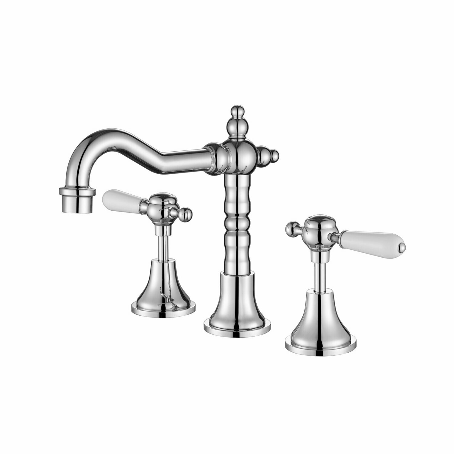 Bordeaux Basin Set 1/4 Turn Chrome