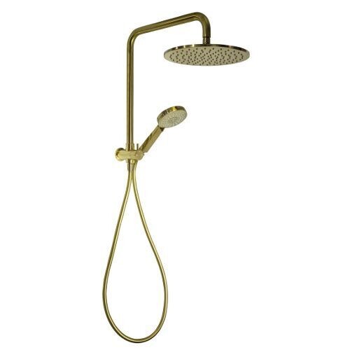 Akemi SQ 250mm Dual Shower Modern Brass