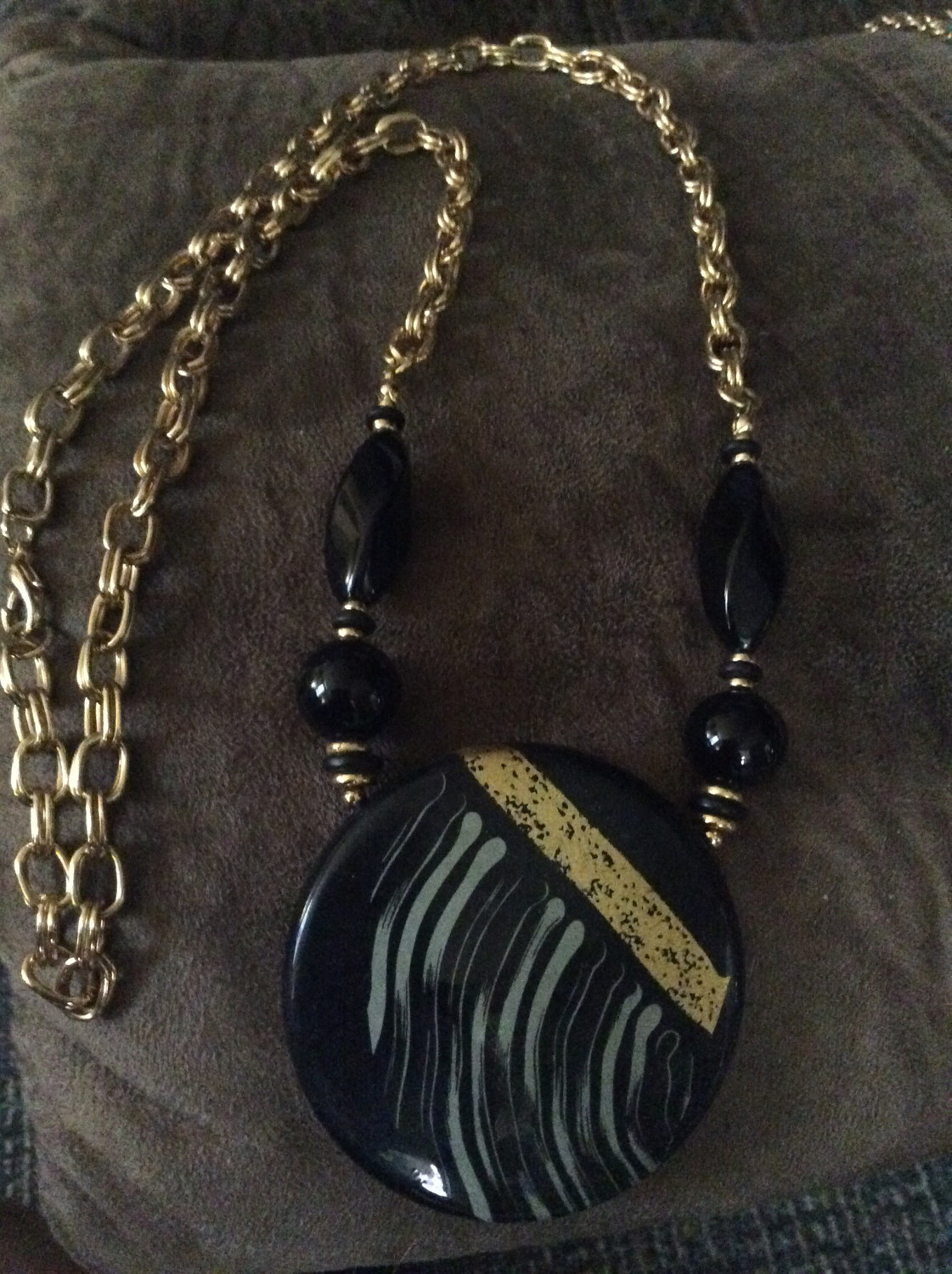 Necklace Large Amulet Anointed With Animal Spirit Energy Of Wolf - Strength Power
