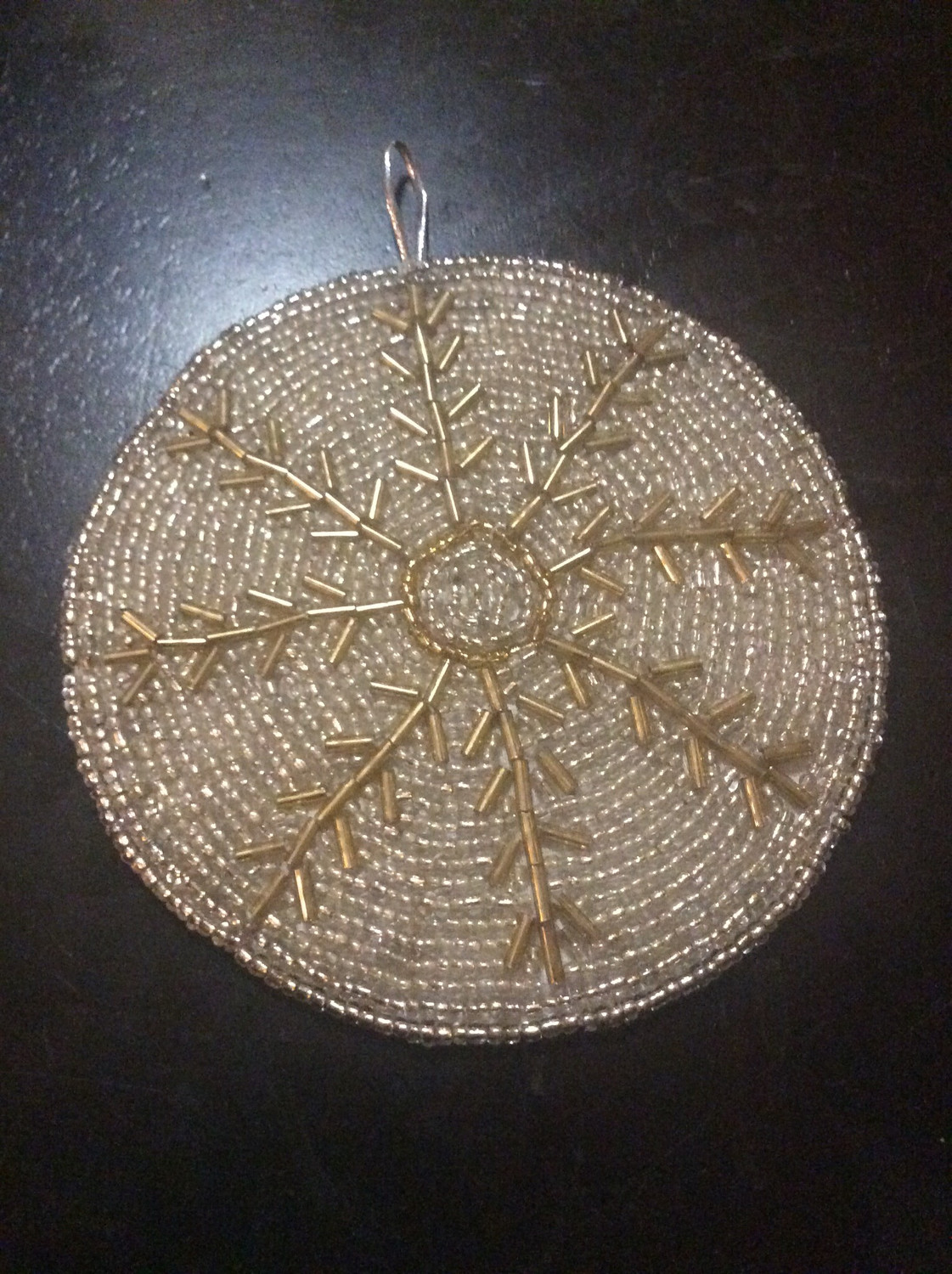 Beaded Flat Ornament Solomon Seal Enchanted Protection From All Dangers Disasters Detriment