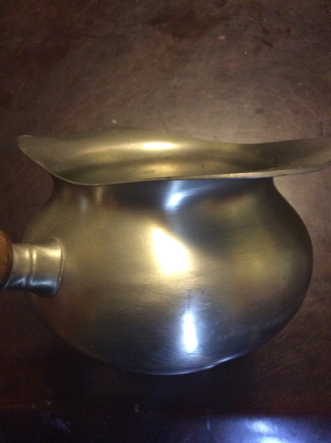 Small Pewter Pot To Pour Away Negativity, Problems, Detriments