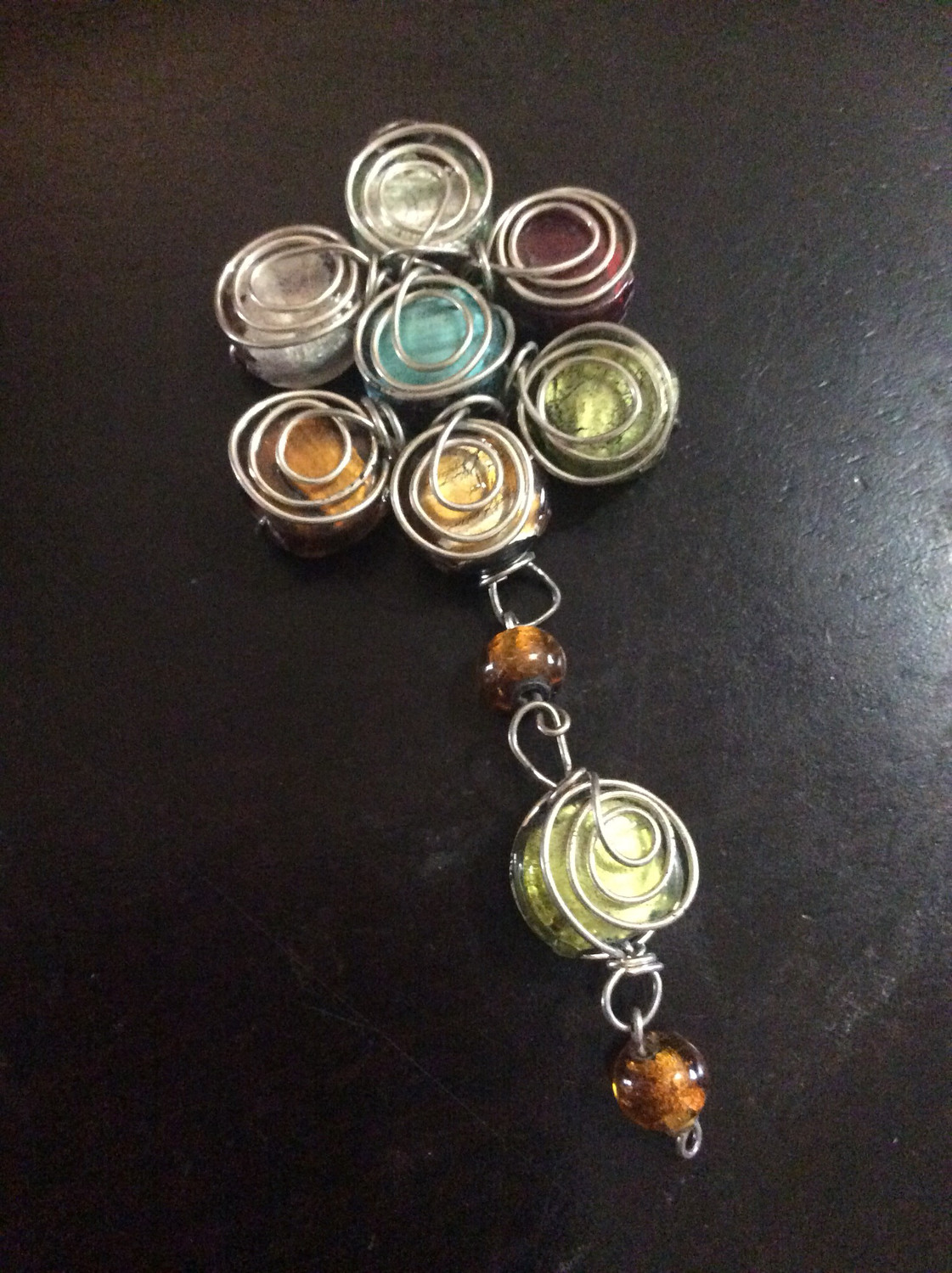 Wire Wrapped Beaded Amulet Complete Chakra Alignment And Empowerment