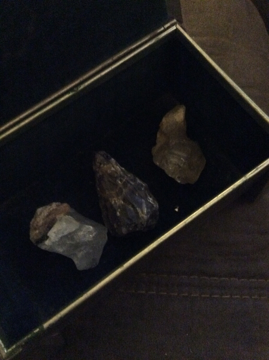 3 Powerful Sacred Energy Crystals In Anointed Metal Box, Source Of Pure, Positive Power