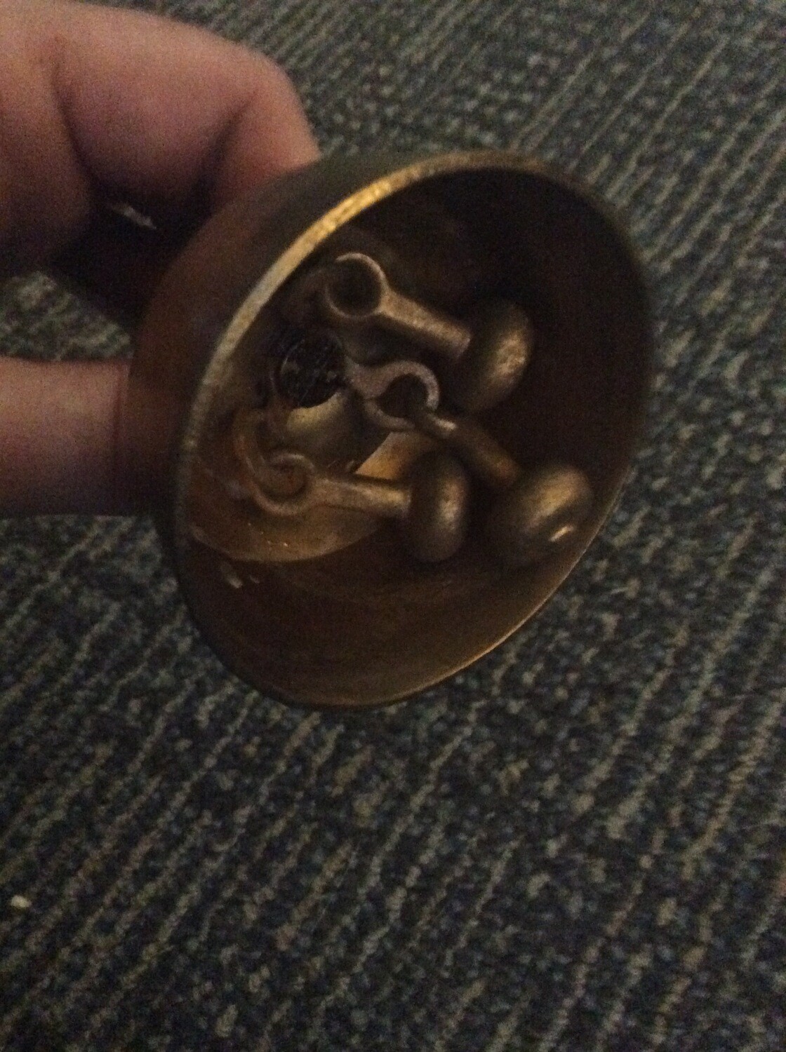 Triple clapper harmonious spirit summonsing bell, call / summons Angels, Djinns, Fairies, etc.