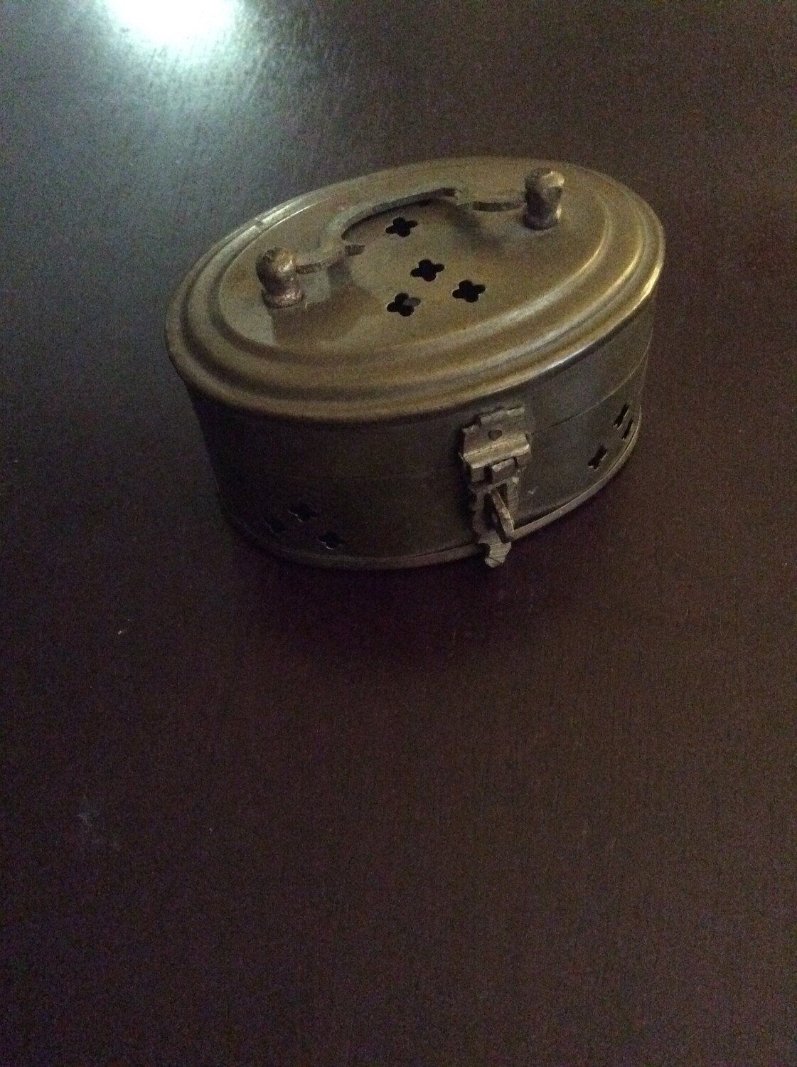 Small Brass Box To Keep Written Desire Of Thy Heart Within, Projected, Professed And Proclaimed Unto All Thy Djinns