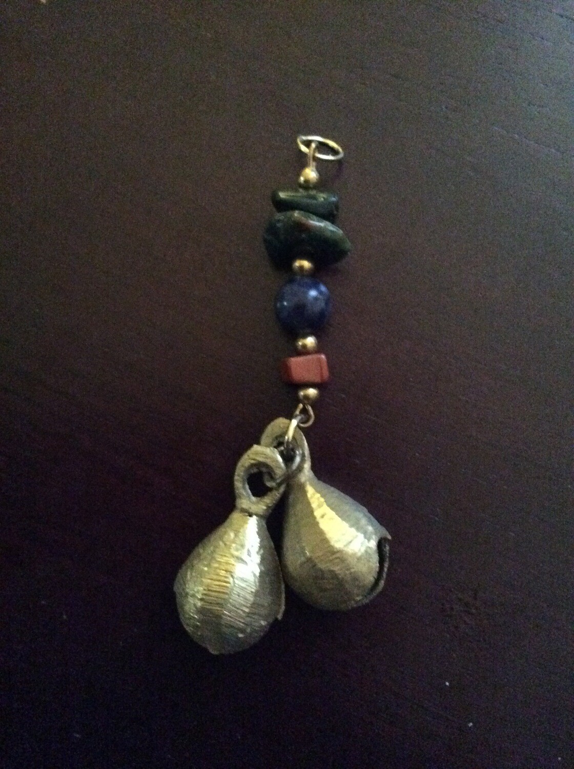 Small amulet two bells summons call upon all of thy Djinns together