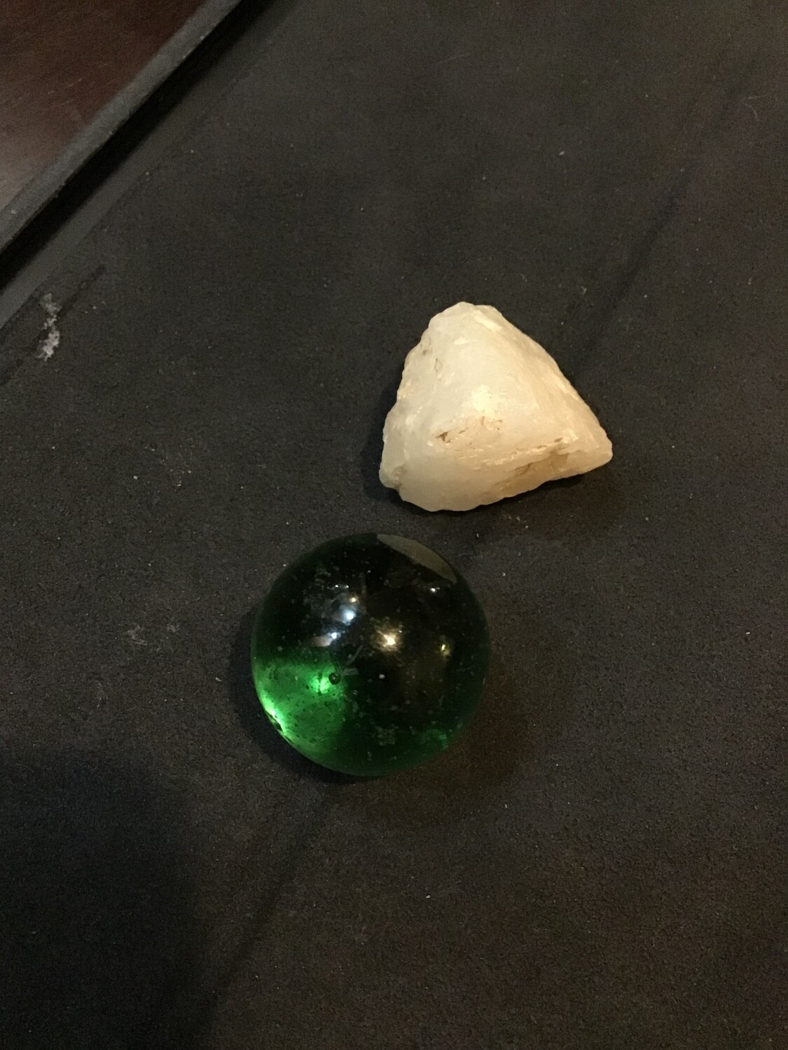 Stone crystal and glass marble, anointing, threshold of success and prosperity