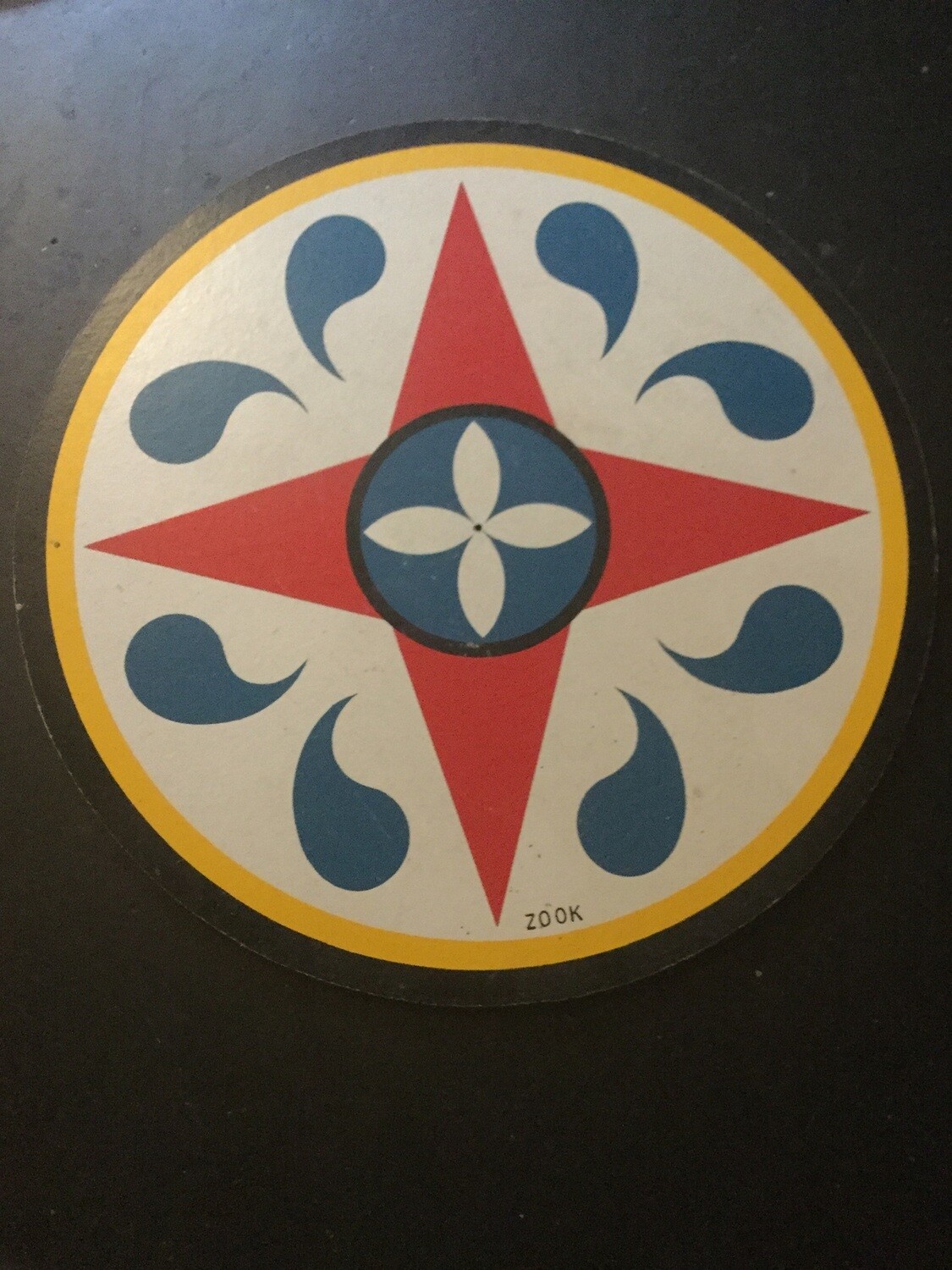 Painted Wood Trivet, restoration and renewal of body, mind and spirit