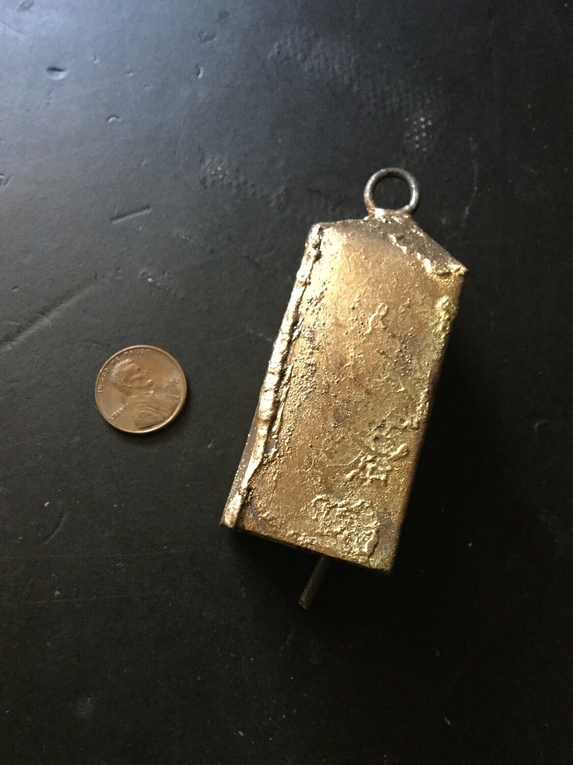 Metal bell spell cast emits anointing of protection around and within thy dwelling