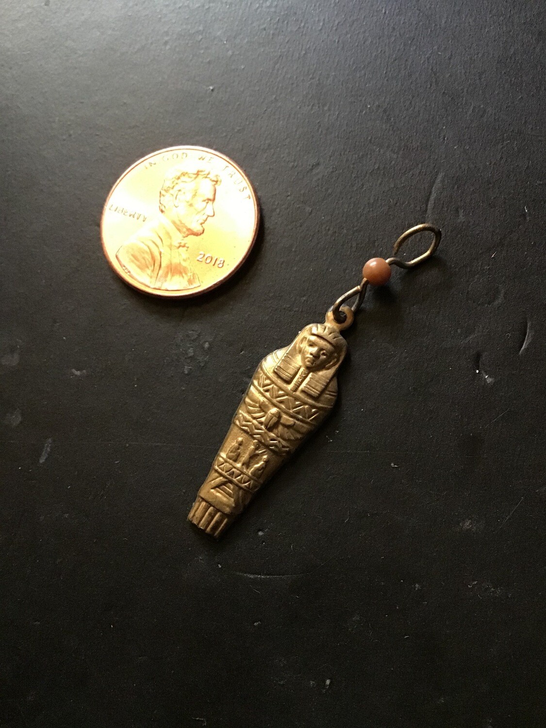 Small Egyptian Sarcophagus Charm, Anointing of the Sun, Ancient ritual empowered