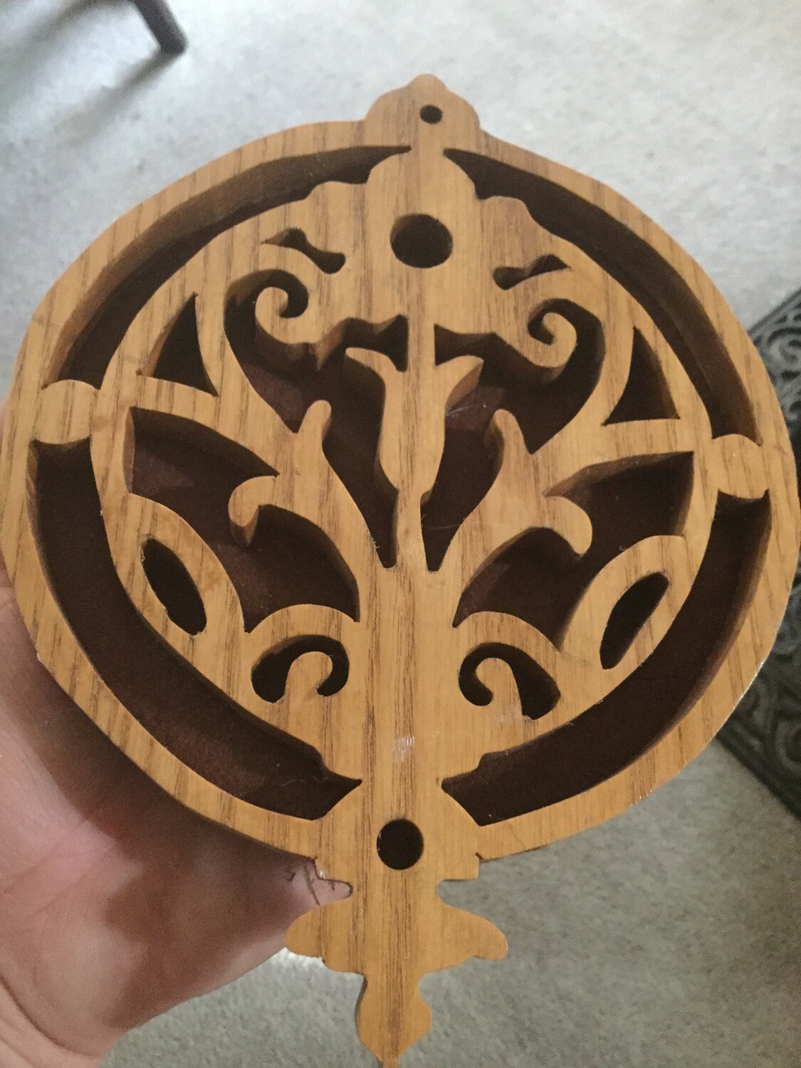 Wooden trivet anoint home with positive esoteric energy, Spirits to thrive therein
