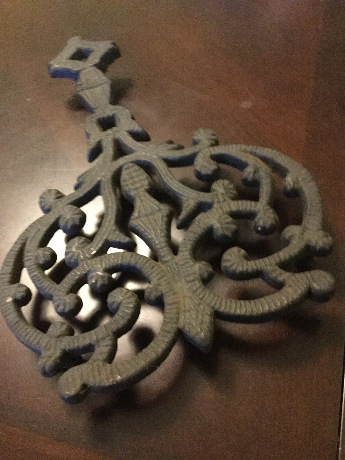 Cast Iron Trivet, automatic candle magic, anointing to bestow bigger blessings, prosperity, financial wealth