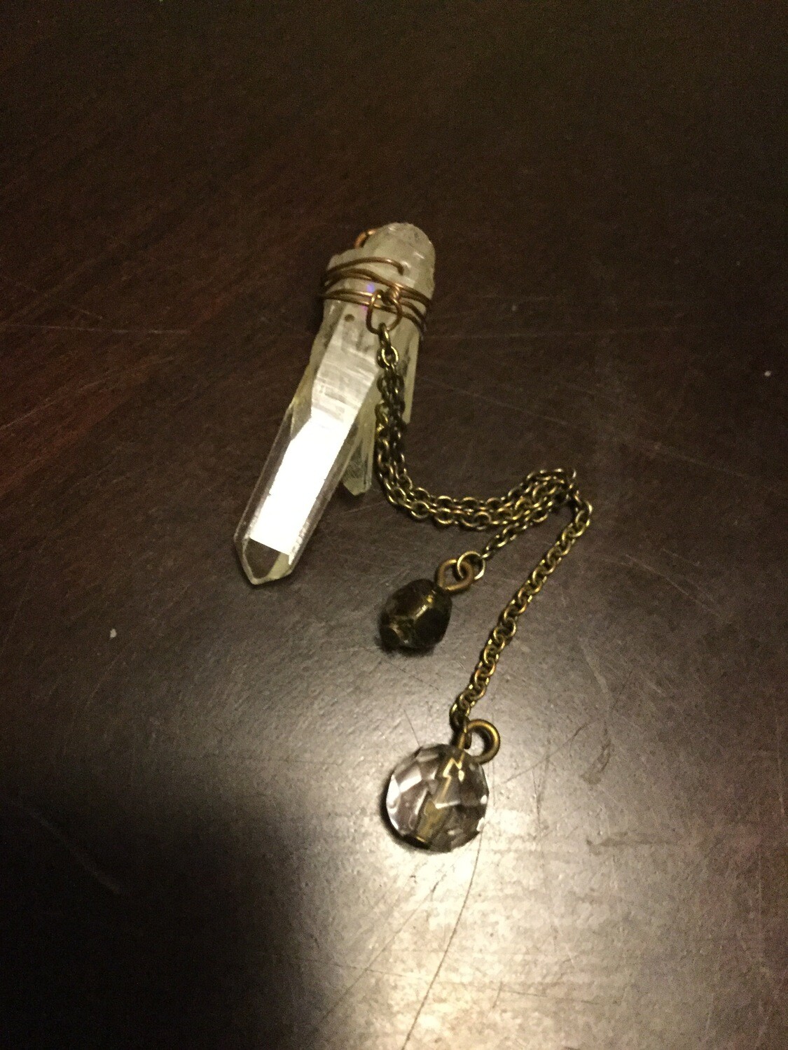 Crystal amulet triple empowerment anointing, psychic intuition, prophetic discerning and interpretation