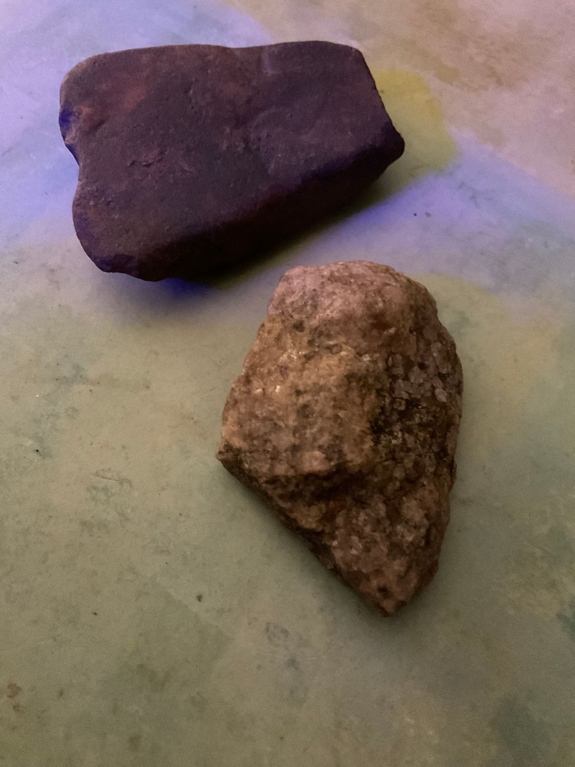 Pair of Stones Anointed on Trail Altar, Anointing to See Beyond Natural Sight, Hear Beyond Hearing, Heighten Etheric Senses