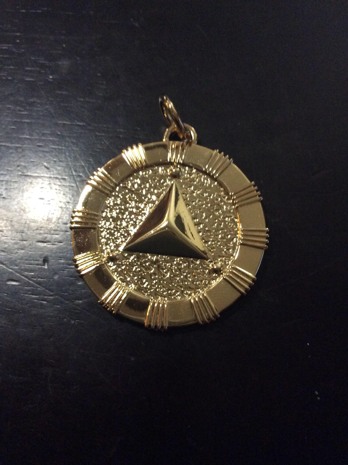 Amulet medallion Triangle synergy of mind body and spirit 