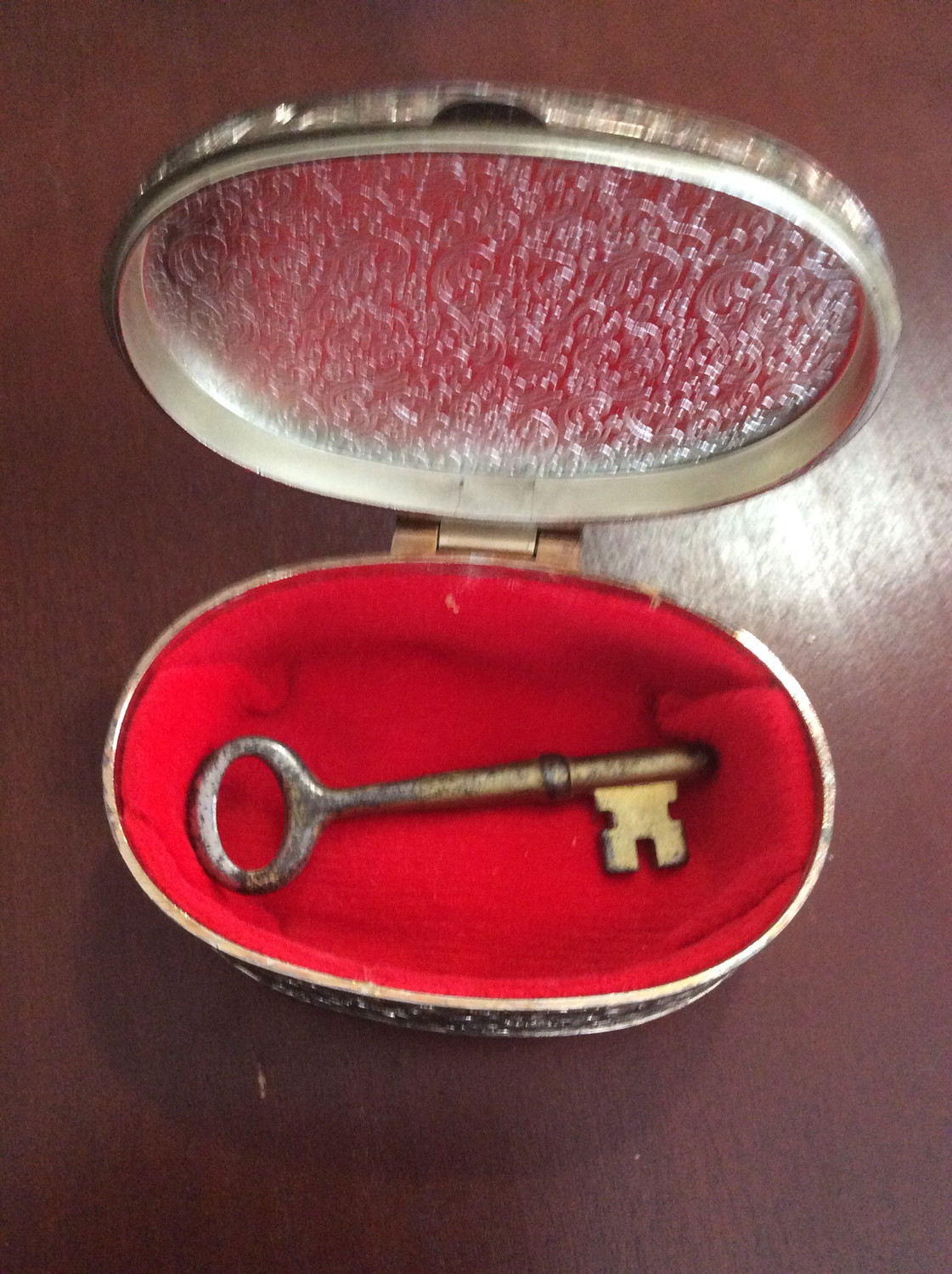 Box and key to unlock opportunity, outcome that you desire 