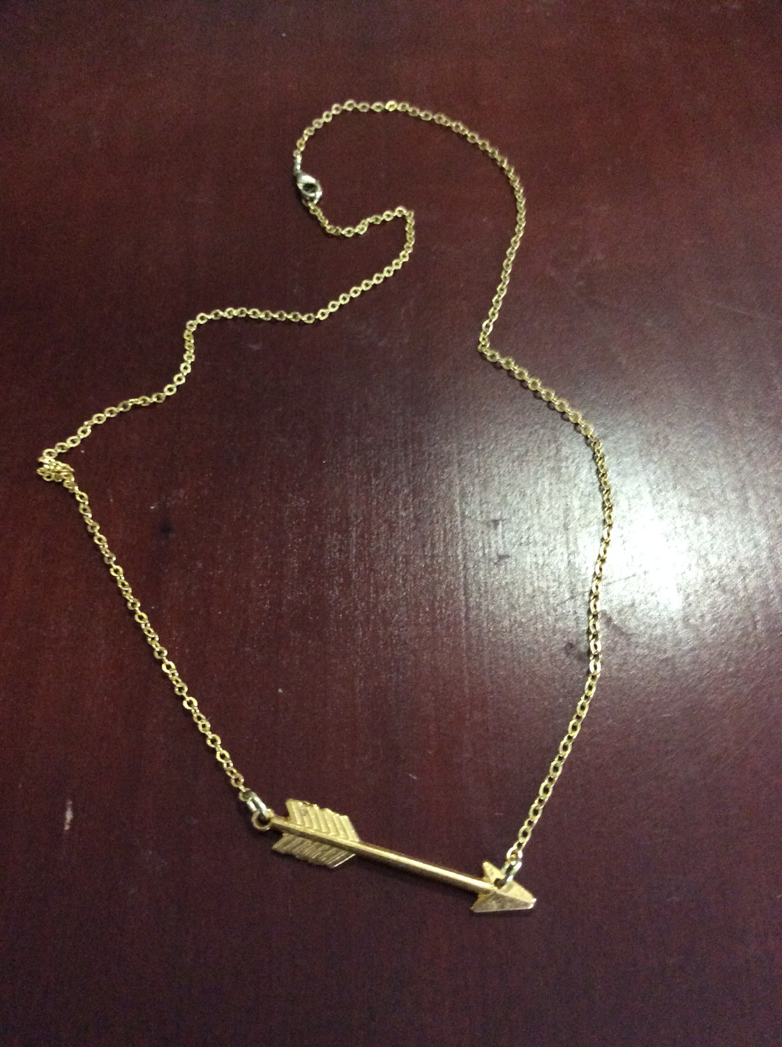 Arrow necklace, positive progression unto blessings, favorable opportunities and outcomes