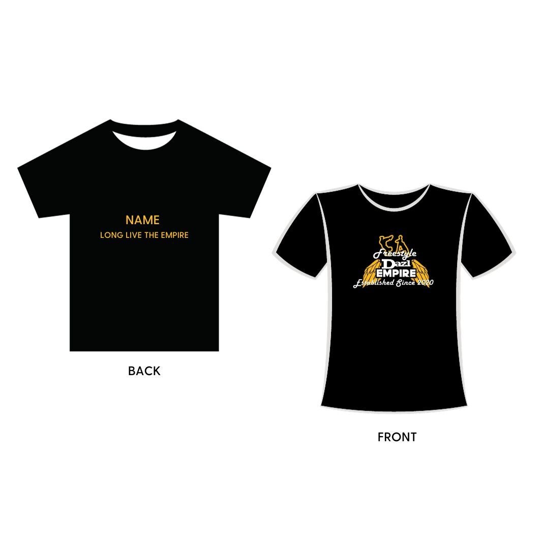 DAZL Empire Freestyle Personalised T-shirts