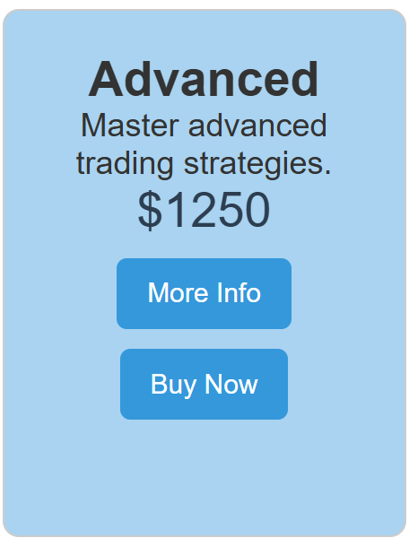 Advance Training Course w/live instructor