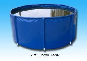 8' Show Tank [Black], 1,020 Gallons, with Free Shipping