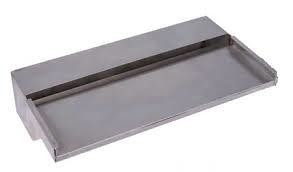 Aquascape's Stainless Steel WaterWall Spillway.16" wide spillway