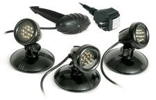 3 Pack Led WARM WHITE Pond light, 12  olt,  1  Watt