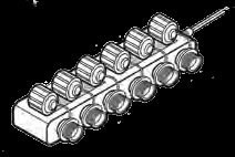6-Way Splitter 36&quot; cord length (Unit Weight: 0.5 lbs.)