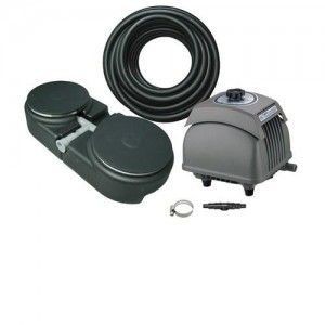 Matala EZ Air 10000 Plus
PONDS UP TO 10,000 GALLONS. kIT CONTAINS: HK-80 AIR PUMP THAT DELIVERS 86 LPM:30&#39; WEIGHTED AIR LINE.WEIGHTED BASE WITH 2] 9&quot; AIR DISKS, FILTTING, CLAMPS.