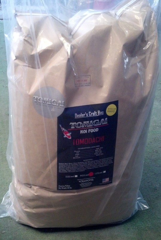 Tomodachi 40 lb e Size Only Now!!

"Medium-Large" Pellet Only. One size fits all ko