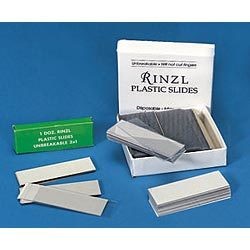 Microscope Slides, Plastic, 3 x 1 in, Bx 144