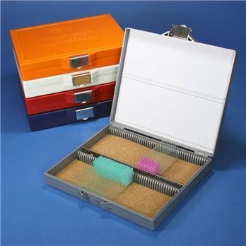 100-Place Slide Storage Box with Lock