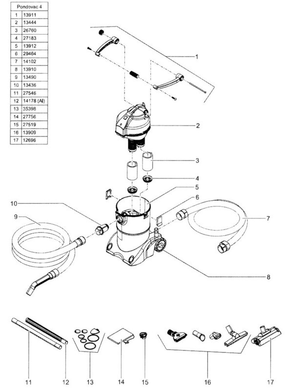 POND O VAC 3 	Filter Retainer Plate 
priced each