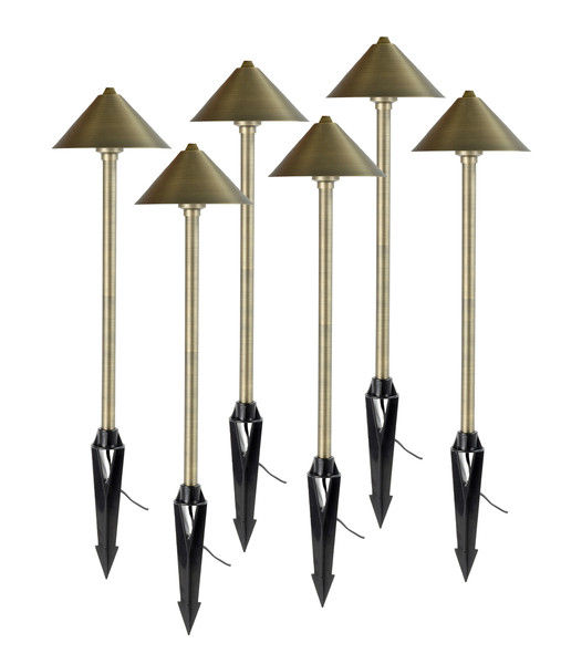 AQUASCAPES Path and Area 3-Watt LED Landscape Light 6-Pack - Dome Top