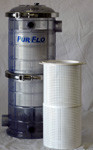 PUR FLO, CLEAR,W/BASKET 10&quot; X 36&quot;