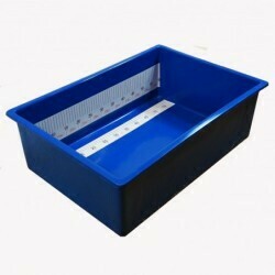 Small Koi Measuring Tub, Tall: 9.25
Footprint: 25.5&quot; x 17.5&quot;  Volume: 16 gal